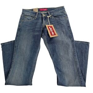 Levi's 524 Too Superlow Flare Jeans Medium Juniors Stretch Denim Blue